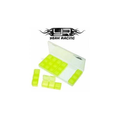 Yeah Racing Contenitore multi funzione 179x80x20mm con scomparti per minuterie