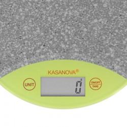 Bilancia Elettronica con Display LCD e superficie in Vetro Temperato