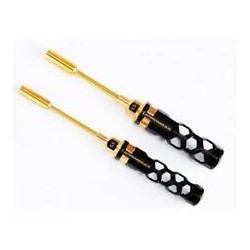 SET CHIAVI GIRADADI 5,5 E 7,0 X 100 MM - 2 PEZZI, NERO DORATO