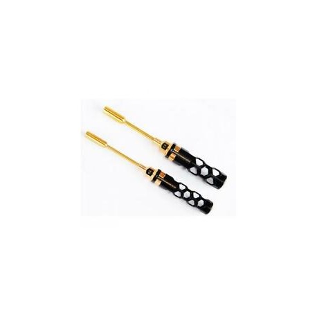 SET CHIAVI GIRADADI 5,5 E 7,0 X 100 MM - 2 PEZZI, NERO DORATO