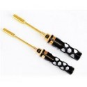 SET CHIAVI GIRADADI 5,5 E 7,0 X 100 MM - 2 PEZZI, NERO DORATO