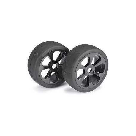 Set ruote Buggy 1-8"6 RAZZE" nero  (2 pezzi)