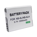Batteria Ioni di litio da 3,7 V NB-6L NB-6LH 2000 mAh