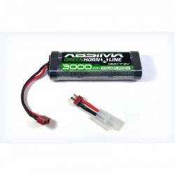 Batteria ABSIMA 3000 mAh 7,2 V + Adattatore TAMIYA