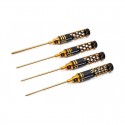 Chiavi Brugola ARROWMAX 120mm NERO DORATO quadrato piccolo