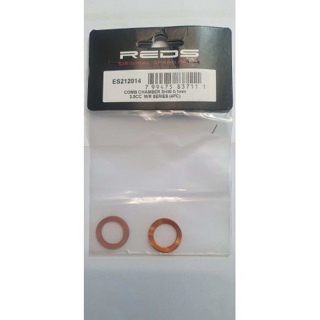 Spessori Sottotesta REDS  3.5cc da 0,10mm (4 Pz)