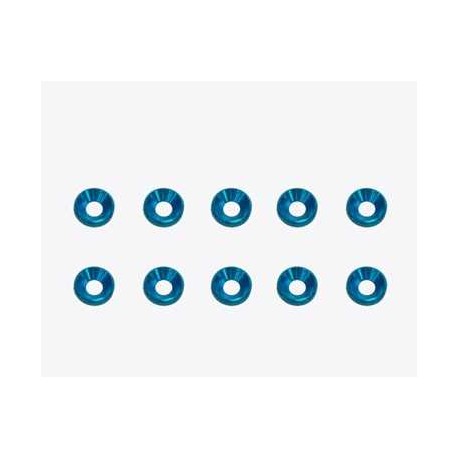 Rondella Conica Alluminio 4MM BLU (10)