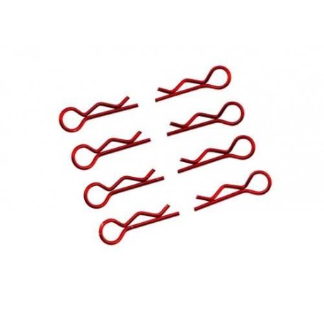 Clip Carrozzeria Ultimate RC ROSSA (8 pezzi) 1:10