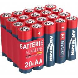Confezione 20 Batterie Ansmann alcaline Red Line Stilo AA