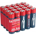 Confezione 20 Batterie Ansmann alcaline Red Line Stilo AA