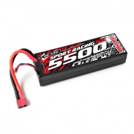 Batteria Lipo Team Corally  60c 5500mah 2s 7.4v connettore a T